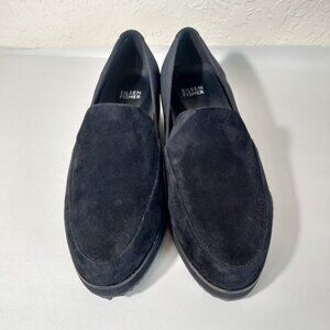 Eileen Fisher Dell Suede Loafers Women Size 9.5 Black